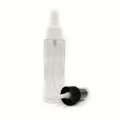 Botella de pulverización de plástico PET de diseño clásico lisa y transparente