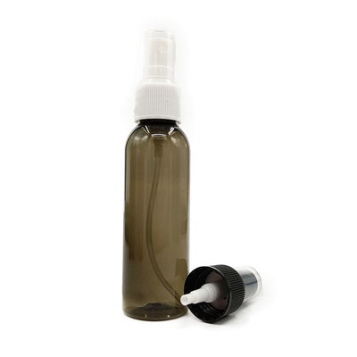 Botella de pulverización de plástico PET de diseño clásico lisa y transparente