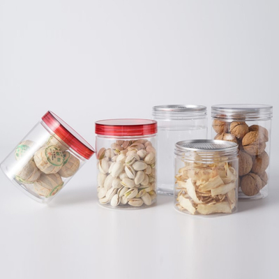 Contenedores de plástico transparente con impresión personalizada para envases de alimentos o cremas