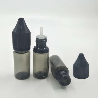 Tiro redondo 10ml 15ml 30ml 60ml 80ml tapa de tornillo de 100ml botella de líquido transparente E