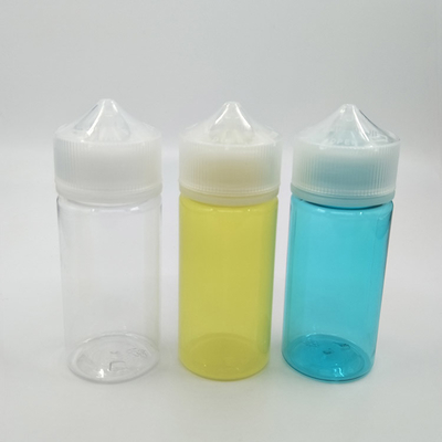 10 ml a 100 ml Impresión a color personalizada con tapa de tornillo Botella de líquido a prueba de niños para E líquido