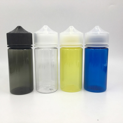 10 ml a 100 ml Impresión a color personalizada con tapa de tornillo Botella de líquido a prueba de niños para E líquido