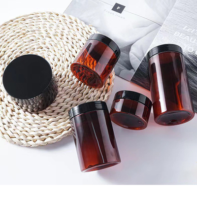 Jarrón cosmético acrílico personalizado con superficie lisa para crema