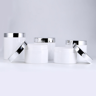 Jarrón cosmético de plástico transparente con sello sensible a la presión o de papel para ungüentos y cremas