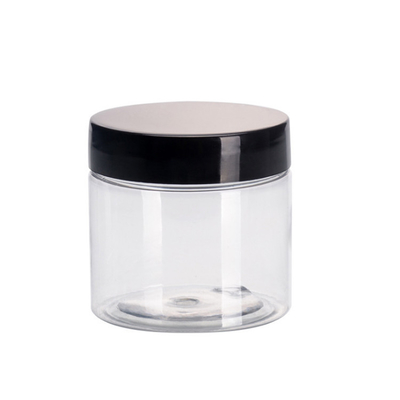 Jarrones de plástico cosmético transparente personalizados con impresión personalizable