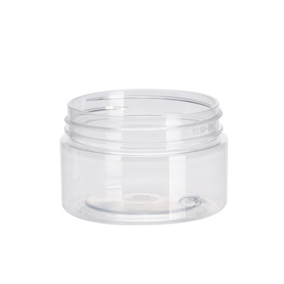 Jarrones de plástico cosmético transparente personalizados con impresión personalizable