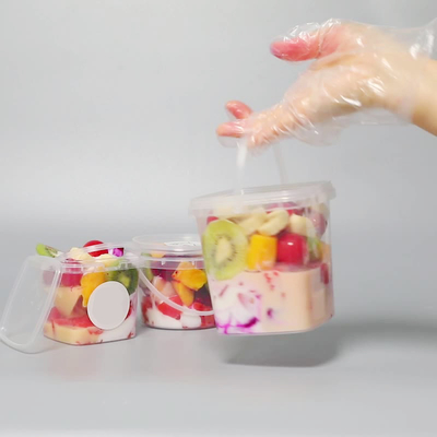0.5 kg Botellas de agua de leche y té de plástico transparente a prueba de fugas