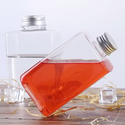 Botellas de plástico de bebidas a prueba de fugas personalizables con mango