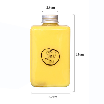 Botellas de plástico de bebidas a prueba de fugas personalizables con mango