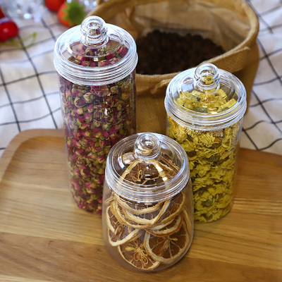Jarrones de plástico con tapa de aluminio para envases personalizados