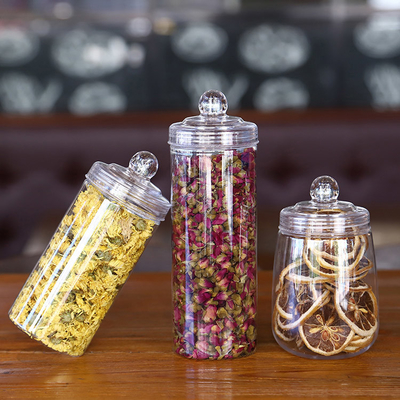 Jarrones de plástico con tapa de aluminio para envases personalizados