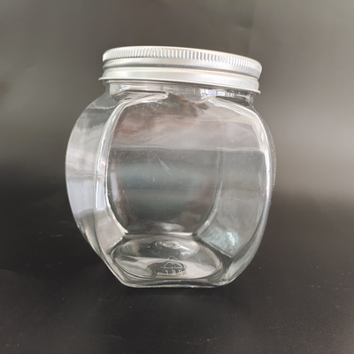 Jarrones de plástico duraderos de 8 oz con papel de aluminio y etiqueta personalizada para almacenamiento de alimentos