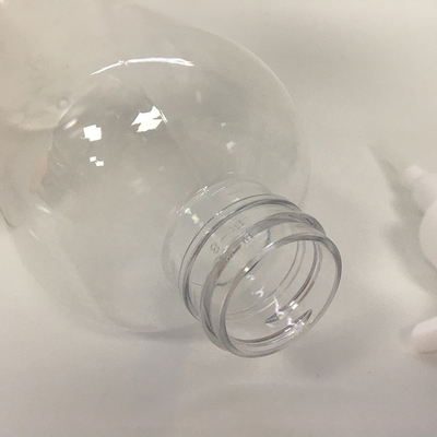 Botella redonda de loción PET reciclable con dispensador de bomba