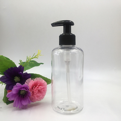 Botella de bomba de PET reciclable ultraclara para cosméticos con serigrafía