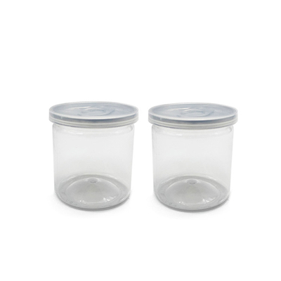 Jarrones de plástico transparentes y de almacenamiento y embalaje personalizables de 8 oz