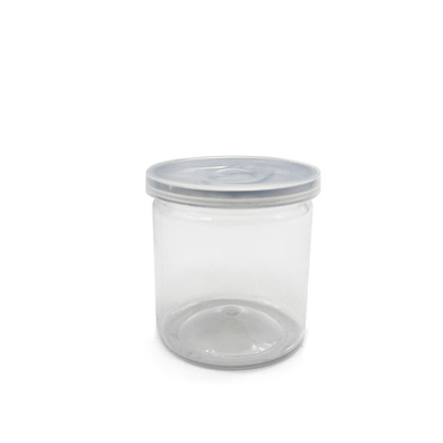 Jarrones de plástico transparentes y de almacenamiento y embalaje personalizables de 8 oz