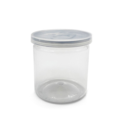 Jarrones de plástico transparentes y de almacenamiento y embalaje personalizables de 8 oz
