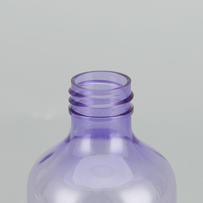 Botella de bomba PET redonda de 24 mm de calibre con serigrafía/estampado en caliente en rosa