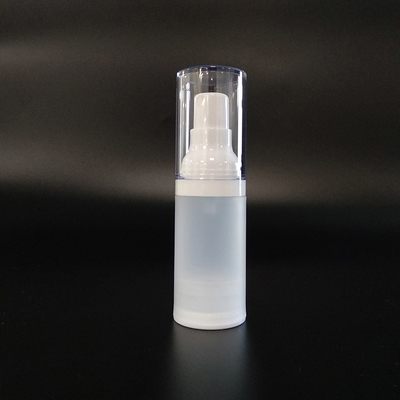 25.7g Botella de bomba de champú con tapa de tornillo para mascotas / Botella de plástico transparente para mascotas para dispensar lociones cosméticas