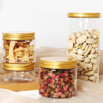 Jarrones de plástico de pepinillos de 250 ml con tapa para granos de café