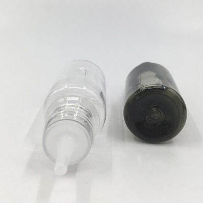 Botella de goteo de líquido cosmético transparente de plástico PET