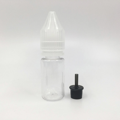Impresión a medida de colores 10 - 100 ml Botellas de líquido redondas transparentes