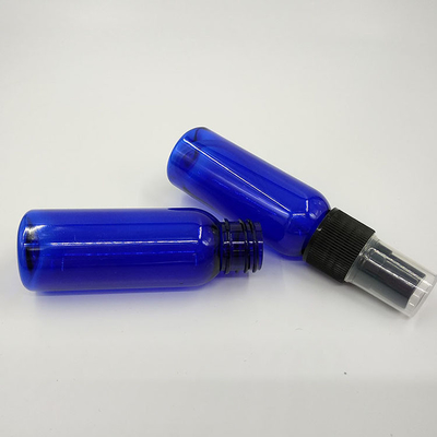 Botella redonda de PET de 47 mm con tapa de tornillo del dispensador de bomba para líquidos de cosméticos