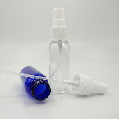 Botella redonda de PET de 47 mm con tapa de tornillo del dispensador de bomba para líquidos de cosméticos
