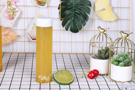 Botella de té de leche de plástico desechable de doble pared