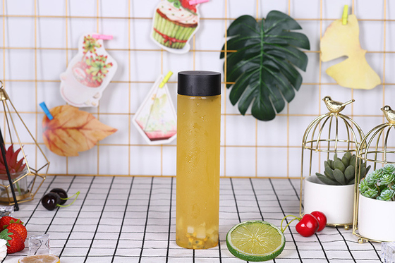 Botellas de té de leche aisladas a prueba de fugas con mango