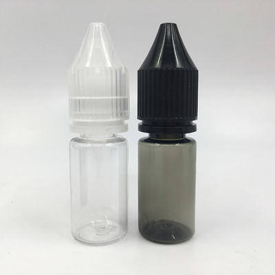 Botellas de líquido E vacías transparentes con tapas de tornillo para almacenamiento de jugo E