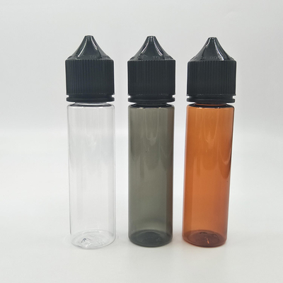 Capilla de tornillo a prueba de niños botella goteadora de líquido redonda / E botella de líquido pantalla impresa con personalizado