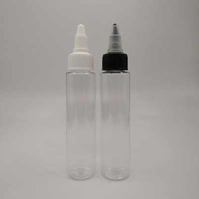 Botellas de plástico con tapa de tornillo de 100 ml con impresión personalizada