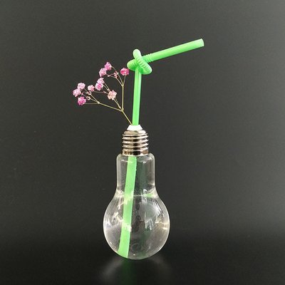 Copo de PET reutilizable de diseño moderno con paja