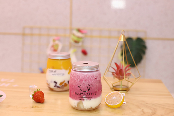 Las botellas de jugo de leche y té a prueba de fugas