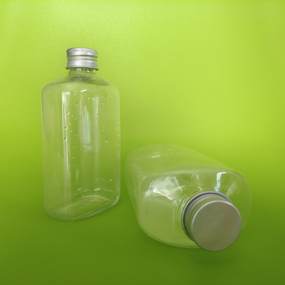 Tornos a prueba de fugas en botellas de plástico de té de leche en formas cuadradas y redondas