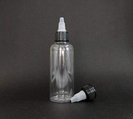 Botellas de plástico de punta de tornillo para almacenamiento seguro de líquidos