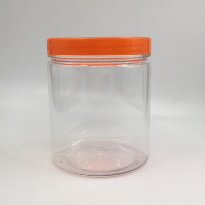 2 oz 8 oz BPA libre de alimentos grado de plástico contenedores de almacenamiento con tapa de aluminio