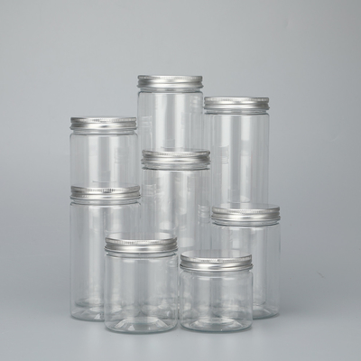 Jarrones de plástico de pepinillos de 250 ml con tapa para granos de café