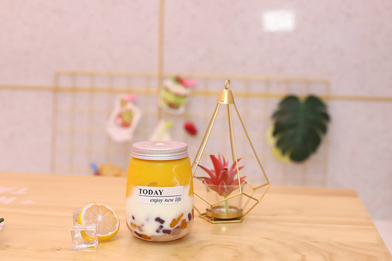 Jarras de té de burbujas versátiles con mango y paja