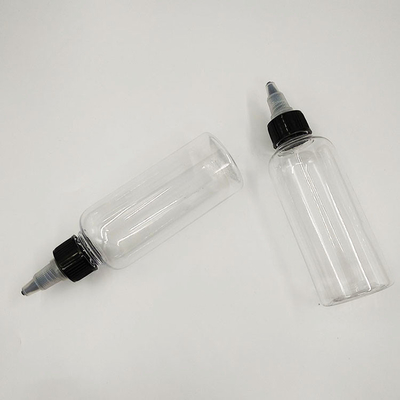 Contenedores de plástico con tapa de tornillo transparente/de color para almacenamiento de líquidos