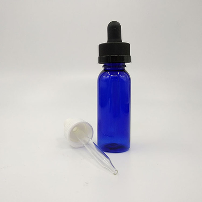Botellas de gotero de plástico de 10 ml-120 ml con superficie lisa y tapas de tornillo