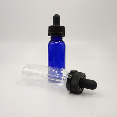 Botellas de gotero de plástico de 10 ml-120 ml con superficie lisa y tapas de tornillo