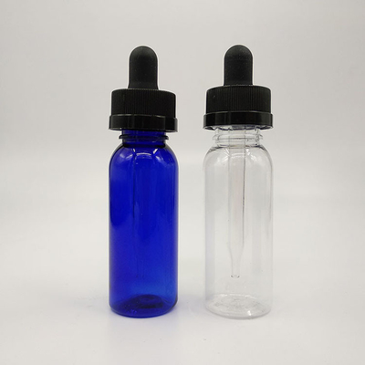 Botellas de gotero de plástico de 10 ml-120 ml con superficie lisa y tapas de tornillo