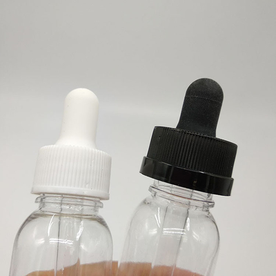 Botellas de gotero de plástico de 10 ml-120 ml con superficie lisa y tapas de tornillo