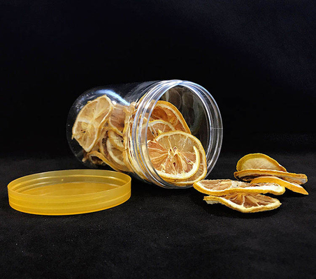 Jarras de plástico personalizadas con tapas de plástico / aluminio para polvo de alimentos