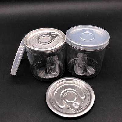 Jarrones de plástico de 2 oz-8 oz de capacidad con tapa de plástico y sellado sensible a la presión