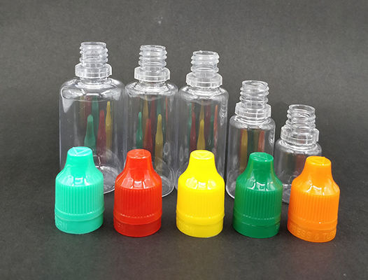 Botellas de plástico transparente con gotero Impresión de logotipo personalizado 5000 pcs Ideal para envases líquidos de aceites esenciales y sueros