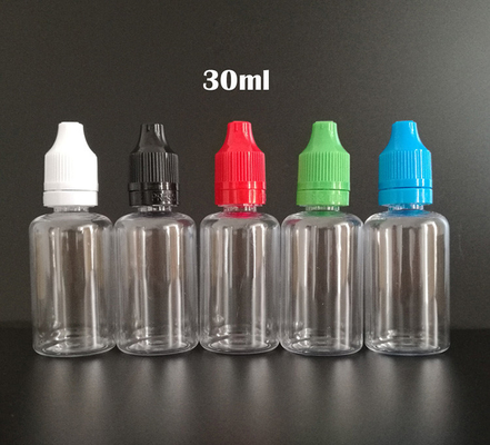 Botellas de gotero de vidrio transparente lisa para dosificación precisa