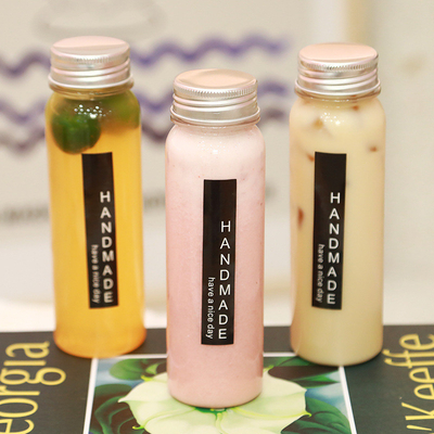 Botellas de agua de plástico transparente a prueba de fugas con tornillo en la tapa y el mango
